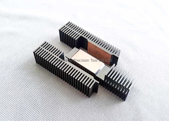 CNC Machining Metal Parts Black Heatsink Cooler Pure Aluminum Copper Heat Sink