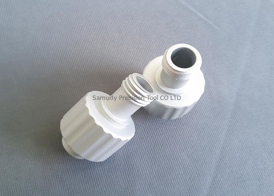 Silver Anodized CNC Machined Aluminum Parts Powder Coating Customized Color