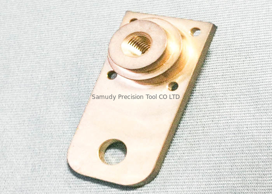Brass High Precision Machined Parts Shaft Support Block Long Lifespan
