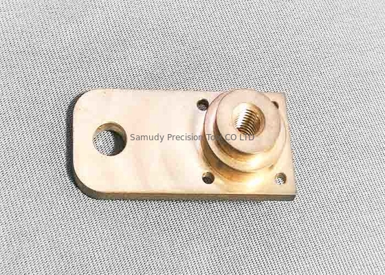 Brass High Precision Machined Parts Shaft Support Block Long Lifespan