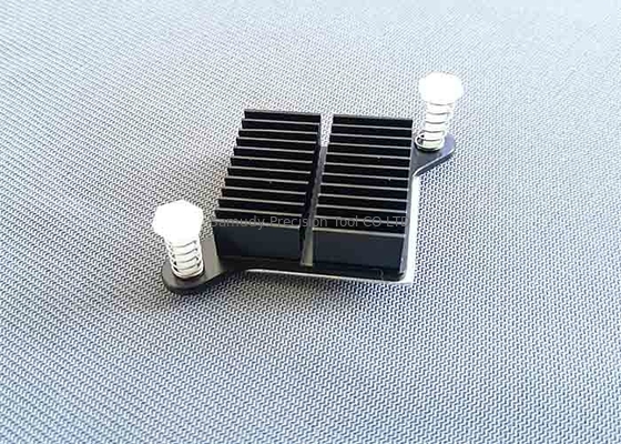 Square CNC Machining Metal Parts Heat Sink Radiator ISO Certification