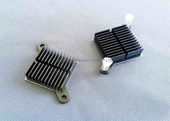 CNC Machining Metal Parts Black Anodized Cnc Machined Components Aluminum Cooling Fin Radiator Heat Sink