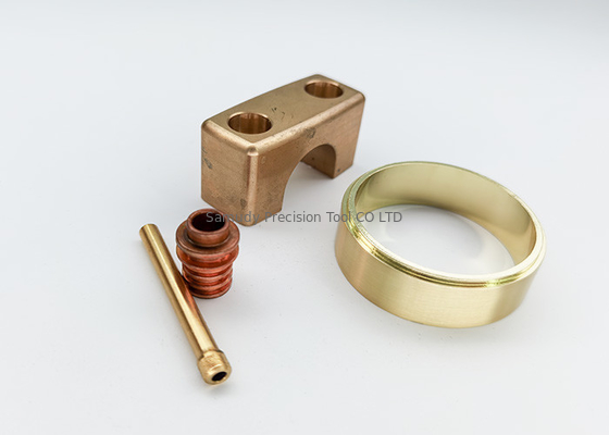 Tempering Polishing CNC Machined Brass Parts Surface Chamfering