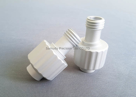 Enlarge Cnc Turned Components Aluminum 606 T6 Medical Pipe Hose Coupling