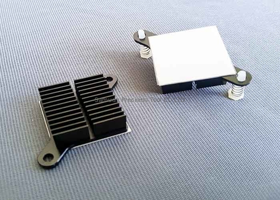 Square CNC Machining Metal Parts Heat Sink Radiator ISO Certification