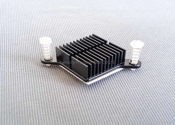 Square CNC Machining Metal Parts Heat Sink Radiator ISO Certification